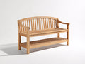 Banc de jardin - Teck - 134x61x91 cm - Marron clair - Style traditionnel