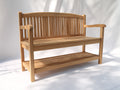 Banc de jardin - Teck - 130x60x95 cm - Marron clair - Style naturel